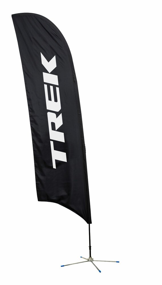 Trek Trek Event-Fahne Sharkfin-Form mit Bodenhalterung