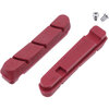 Bremsbeläge Road Pro Wet Cartridge Insert für SHIMANO, JAGWIRE, Rot